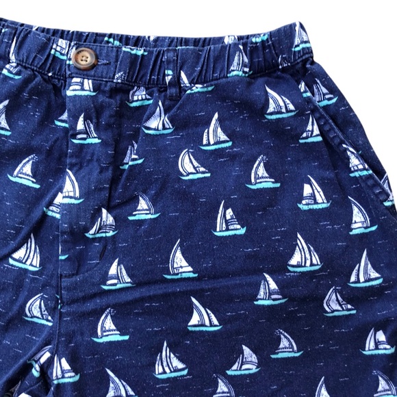 Chubbies Sky’s Out Thighs Out 5” Inseam Cotton Shorts Sailboats Blue White Large - Picture 3 of 10